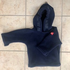 Navy Widgeon Hooded Fleece Jacket